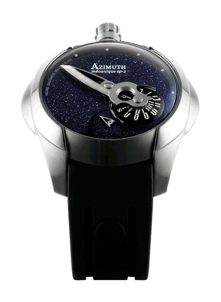 Spaceship Aventurine blue stone dial