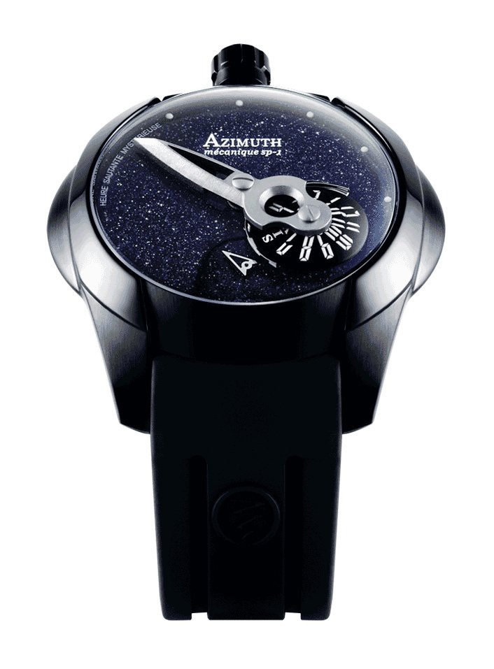 Spaceship PVD Aventurine blue stone dial