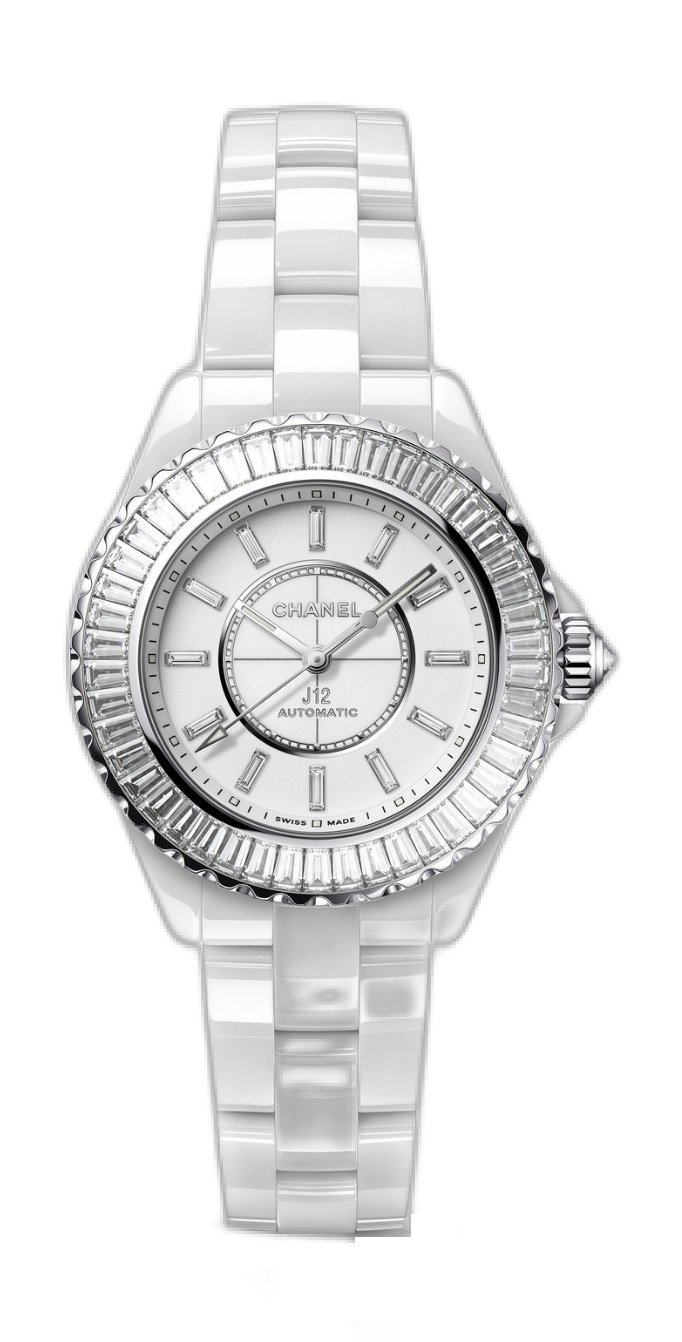 J12 Baguette Diamond Bezel