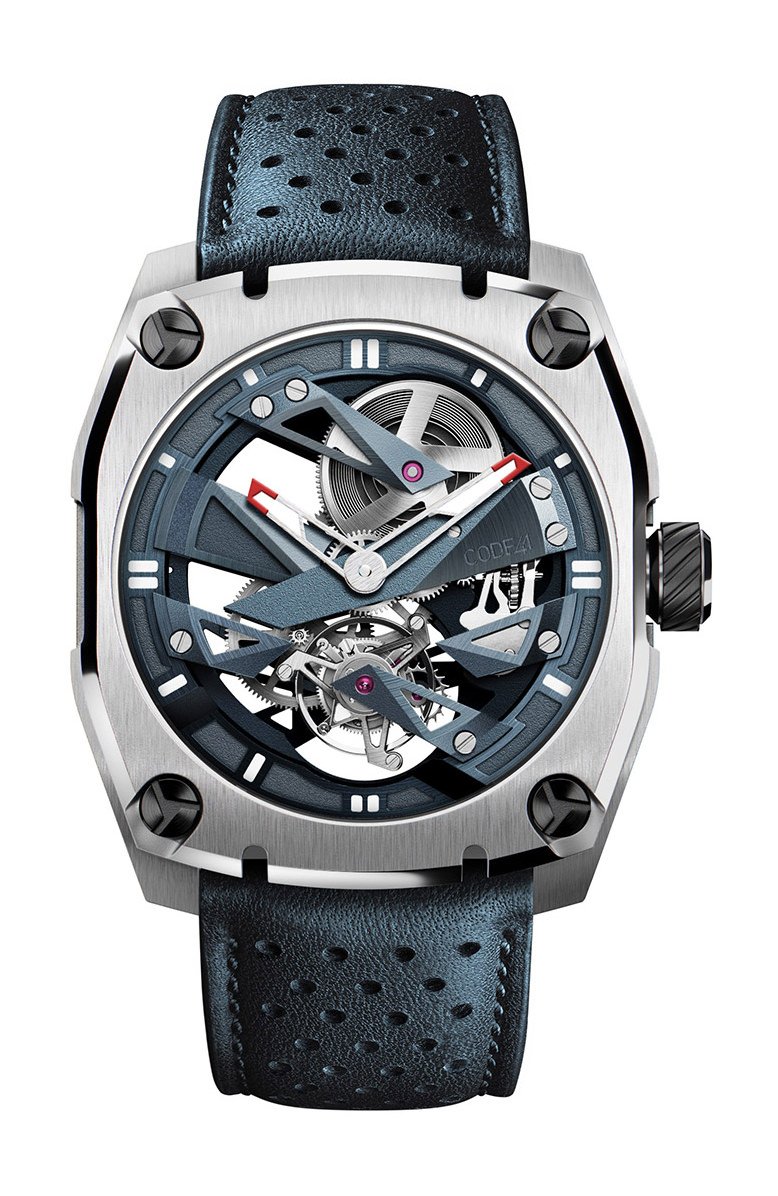 T360 Tourbillon Stratom Blue, Grey & Red