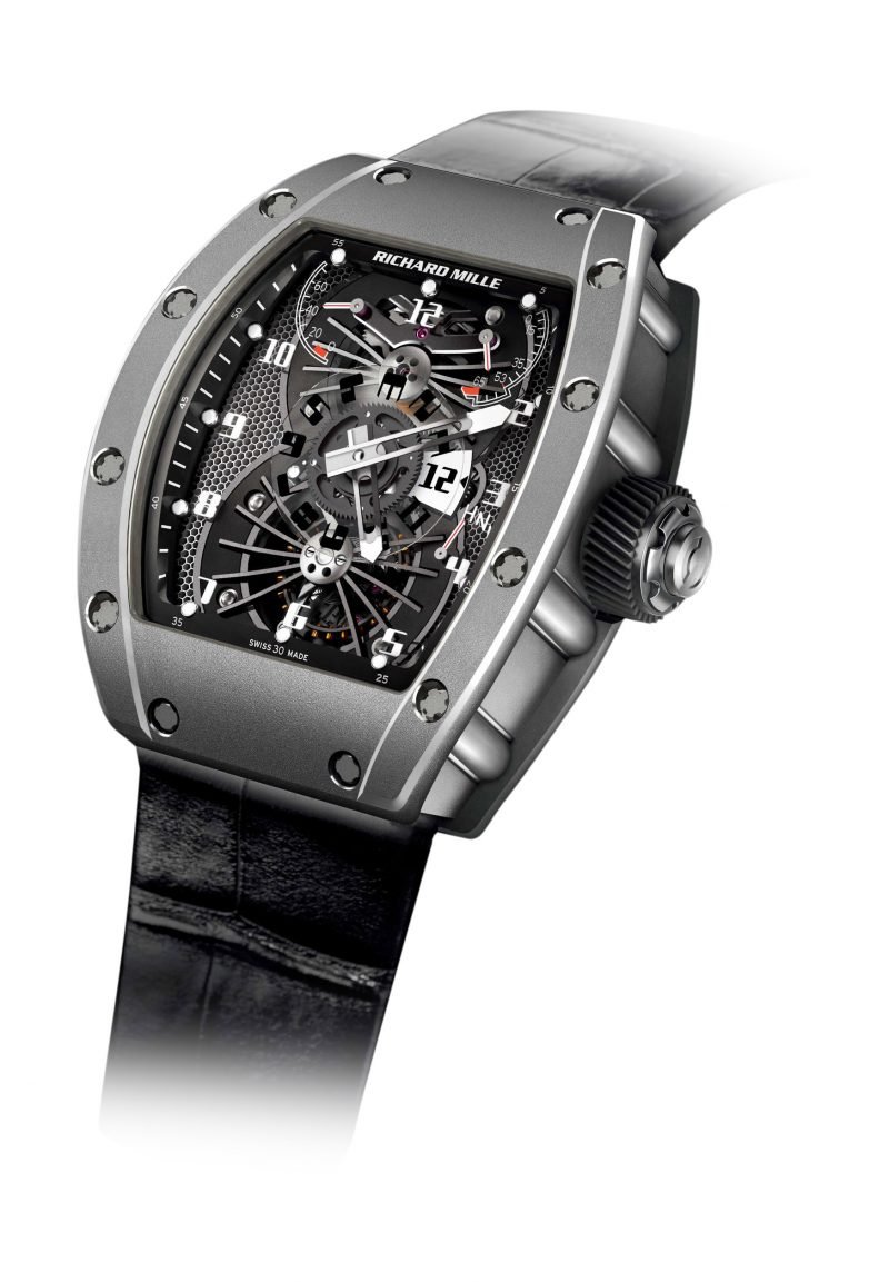 RM 022 Manual Winding Tourbillon Aerodyne Dual Time Zone