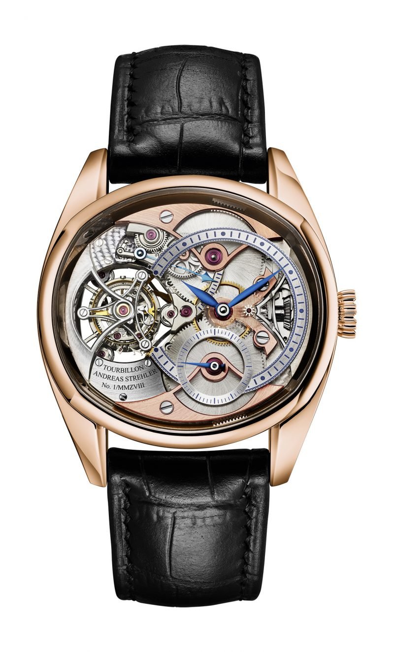 Trans-Axial Remontoir Tourbillon 18K Red Gold