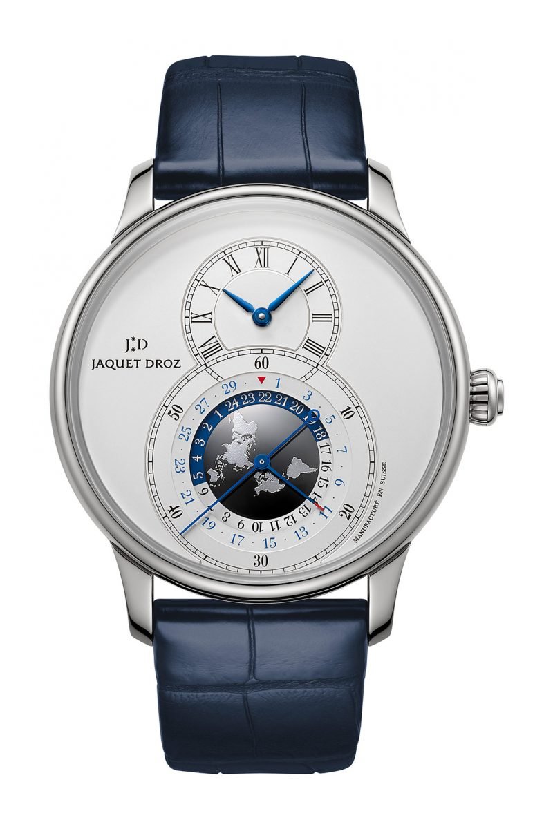 Grande Seconde Dual Time Silver