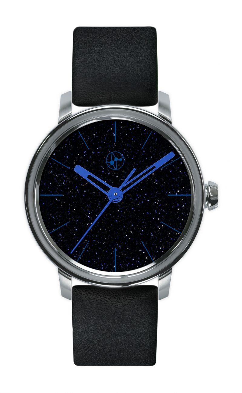 Contemporaines Ref.1120-AV “Dark Blue Aventurine Glass – Blue Markers”