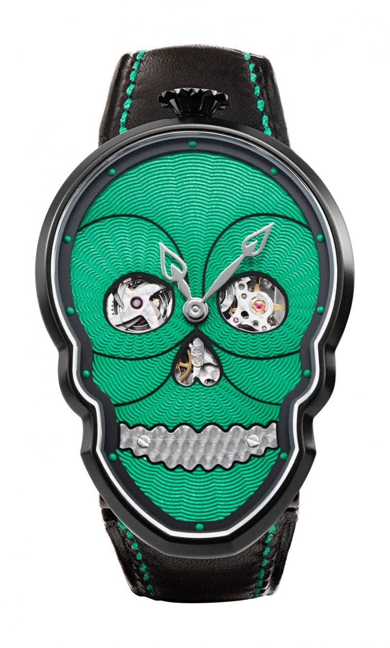Petit Skull (Green/Black)