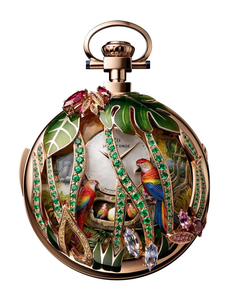 Parrot Repeater Pocket Watch