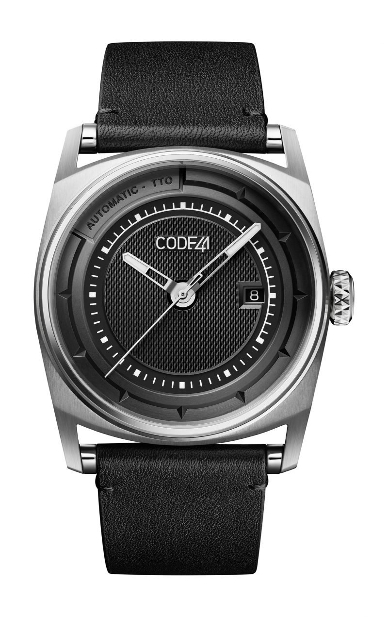 Anomaly-02 Steel, Black Dial