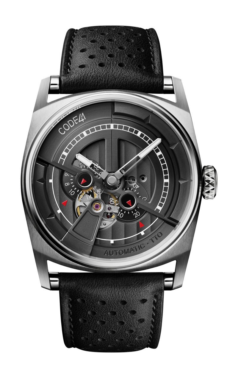 Anomaly-01 Steel, Black Dial