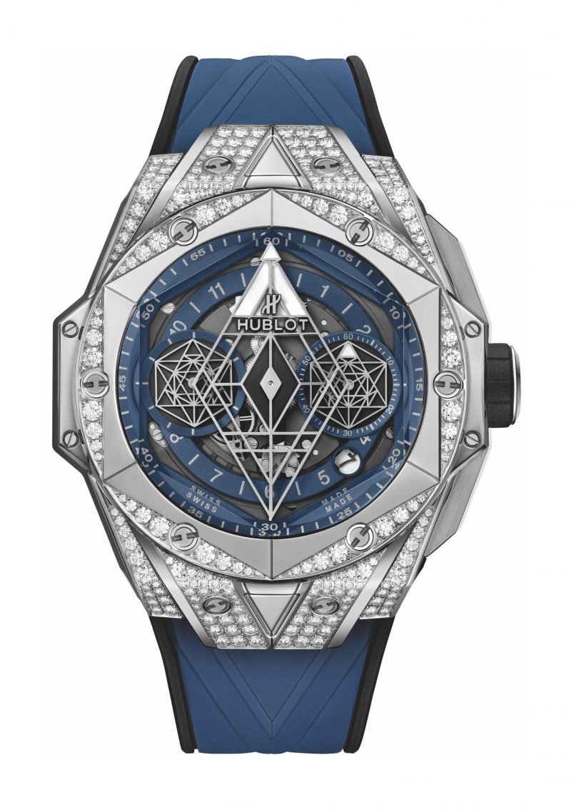Big Bang Sang Bleu II Titanium Blue Pavé