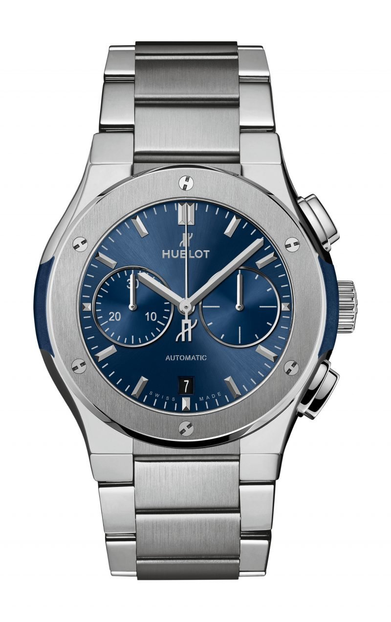 Classic Fusion Chronograph Titanium Blue Bracelet