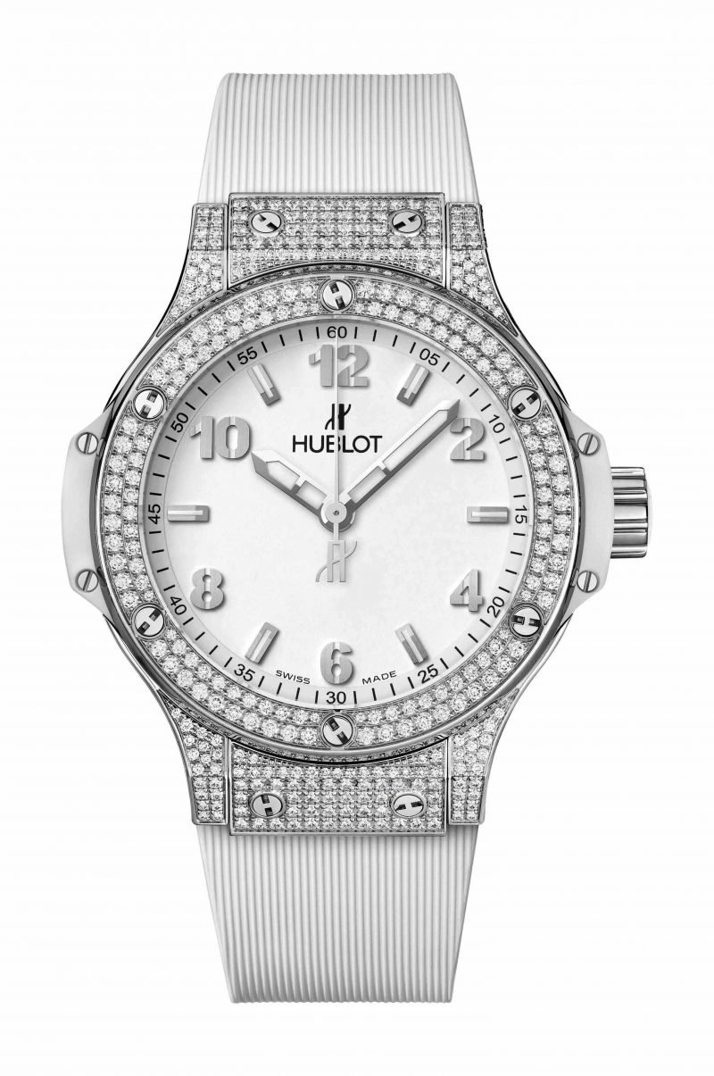 Big Bang Steel White Pavé