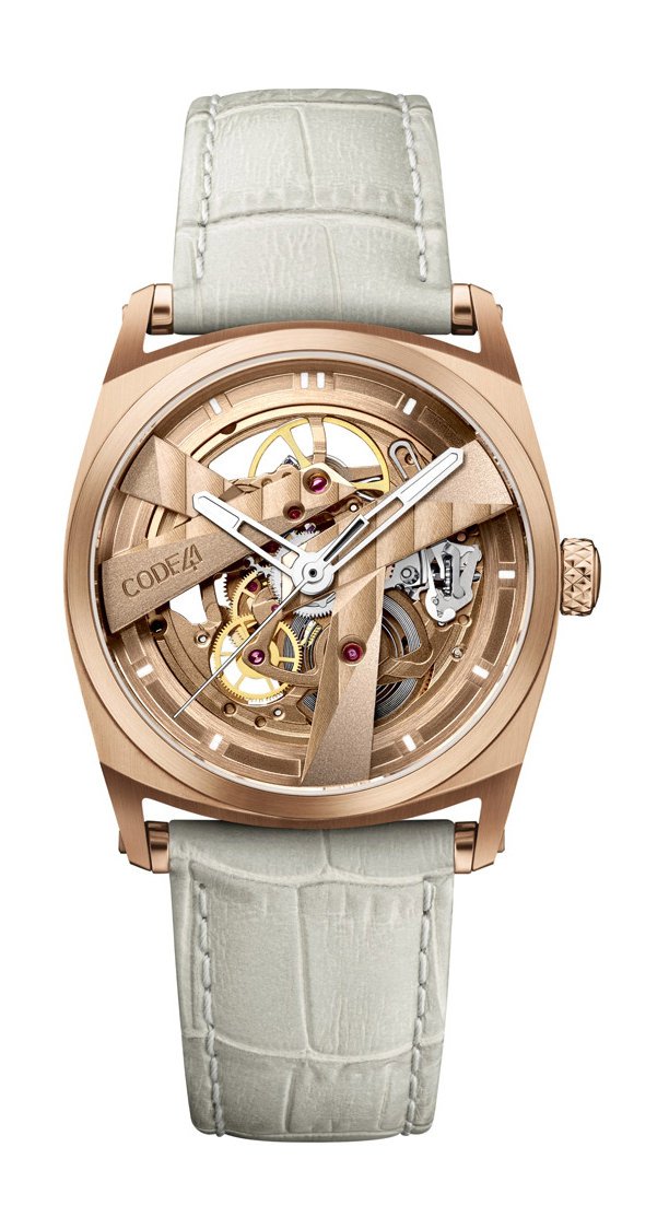 DAY41 37mm Rose Gold Leather